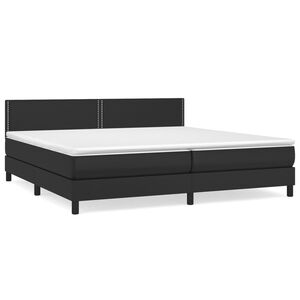 vidaXL &Kappa;&rho;&epsilon;&beta;ά&tau;&iota; Boxspring &mu;&epsilon; &Sigma;&tau;&rho;ώ&mu;&alpha; &Mu;&alpha;ύ&rho;&omicron; 200x200 &epsilon;&kappa;. &Sigma;&upsilon;&nu;&theta;&epsilon;&tau;&iota;&kappa;ό &Delta;έ&rho;&mu;&alpha;