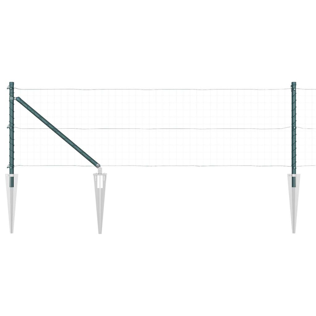 vidaXL Πόposts με Spike 26 τεμάχια Ø32 mm 120 cm Επικαλυμμένο Χάλυβα
