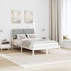 vidaXL Σκελετός Κρεβατιού Λευκό 120 x 190 cm Στερεά ξυλεία πεύκου