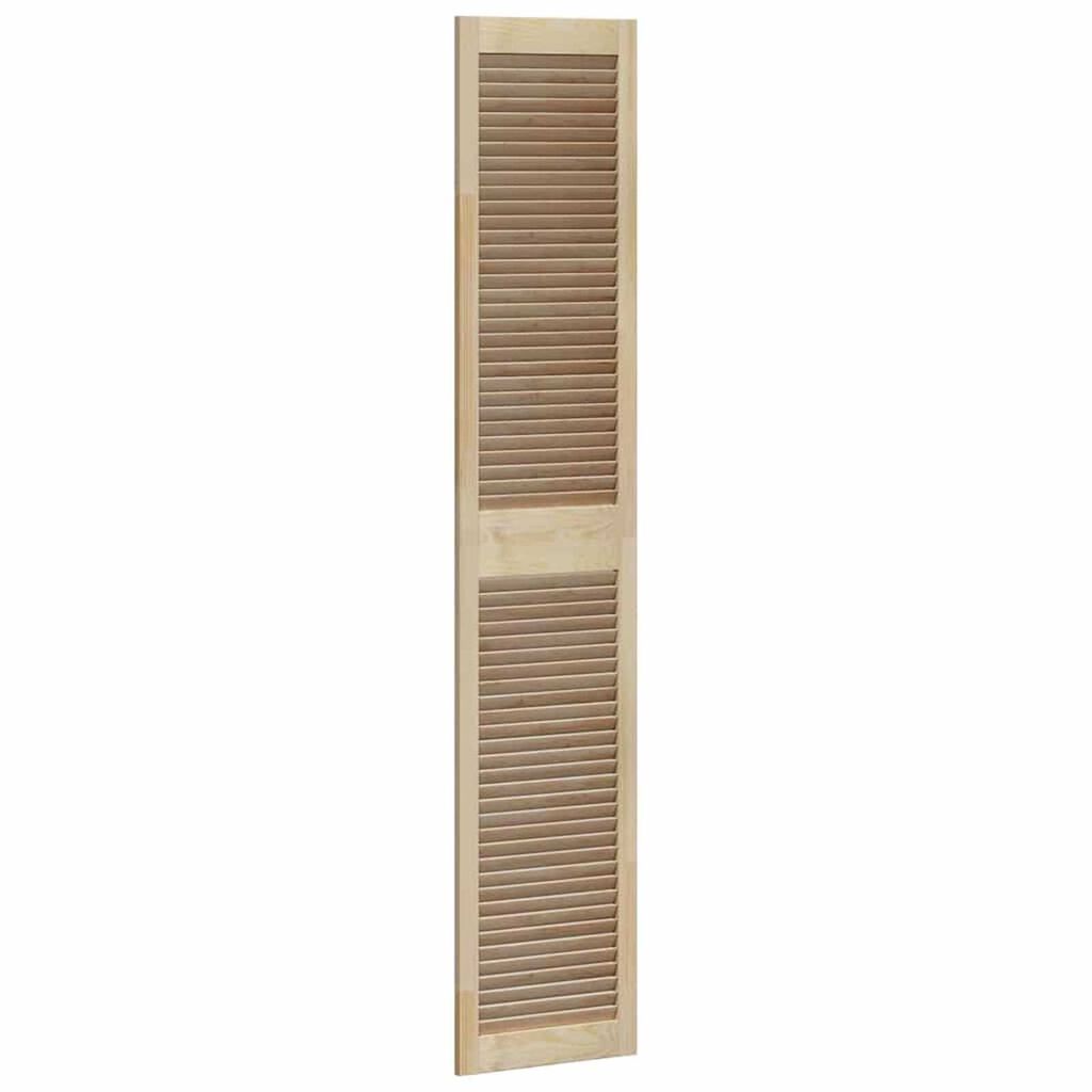 vidaXL Πόρτες Ντουλάπας με πόρτα 4 pcs Καφέ 201 x 39.5 x 2.1 εκ