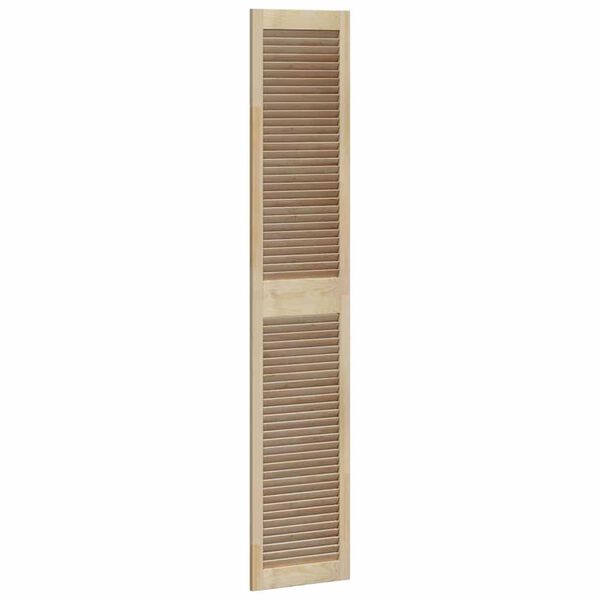 vidaXL Πόρτες Ντουλάπας με πόρτα 4 pcs Καφέ 201 x 39.5 x 2.1 εκ