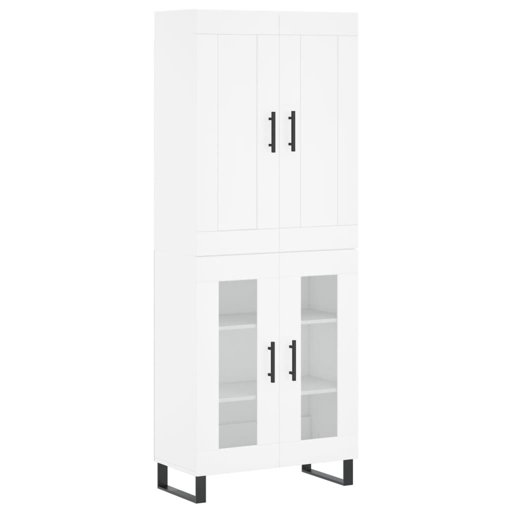 vidaXL Ντουλάπι Λευκό 69,5x34x180 εκ. από Επεξεργασμένο Ξύλο