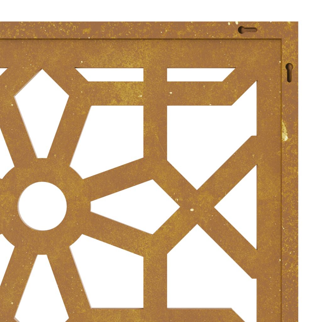 vidaXL Διακοσμητικό Κήπου Μαυριτανικό Σχέδιο 55x55 εκ. Ατσάλι Corten