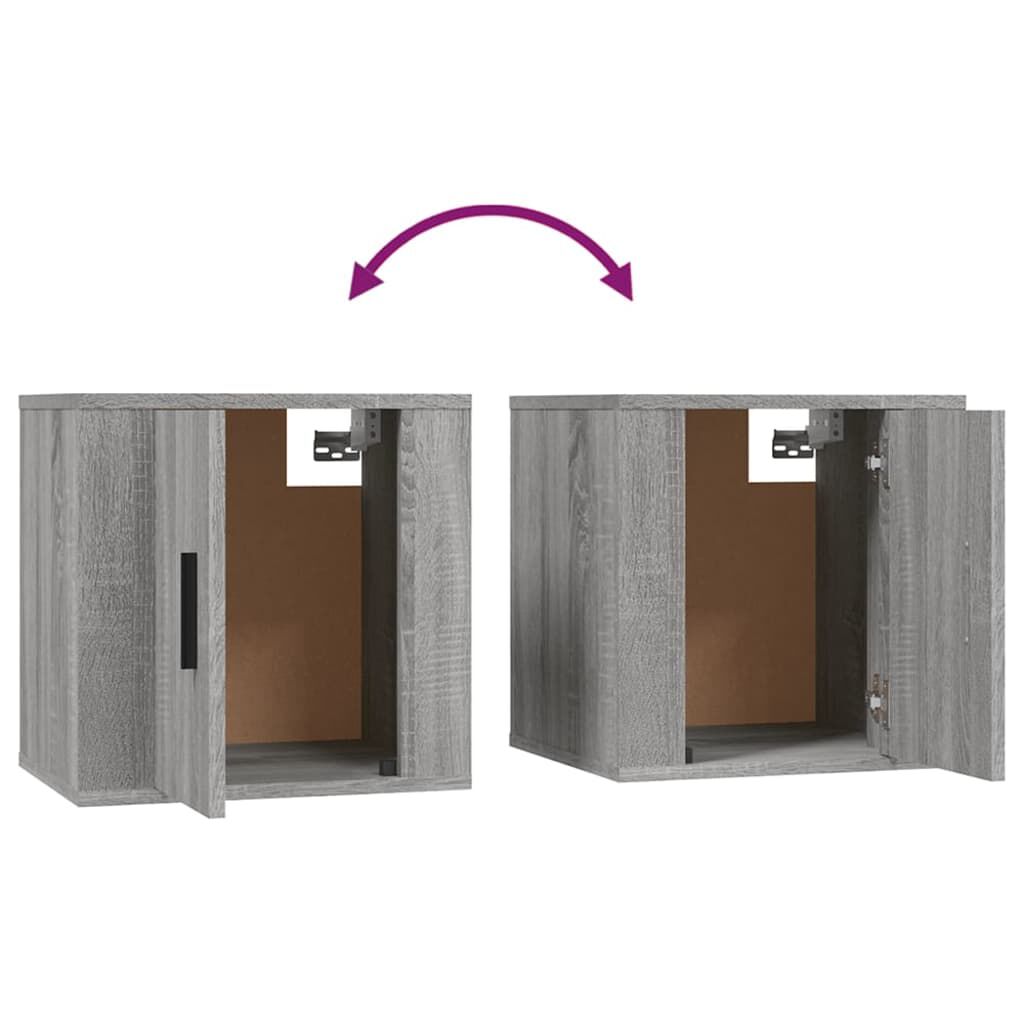 vidaXL Έπιπλα Τηλεόρασης Επιτοίχια Sonoma Δρυς 40x34,5x40εκ