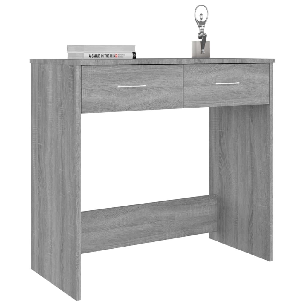 vidaXL Γραφείο Γκρι Sonoma 80 x 40 x 75 εκ. από Επεξεργασμένο Ξύλο