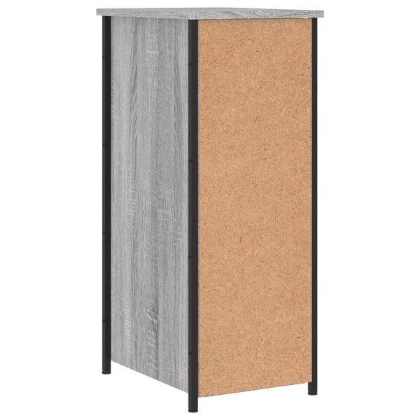vidaXL Κομοδίνο Γκρι Sonoma 32 x 42 x 80 εκ. από Επεξεργασμένο Ξύλο