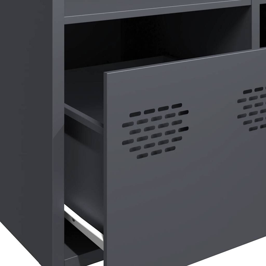 vidaXL Ντουλάπι Ανθρακί 68x39x103,5 εκ. από Χάλυβα