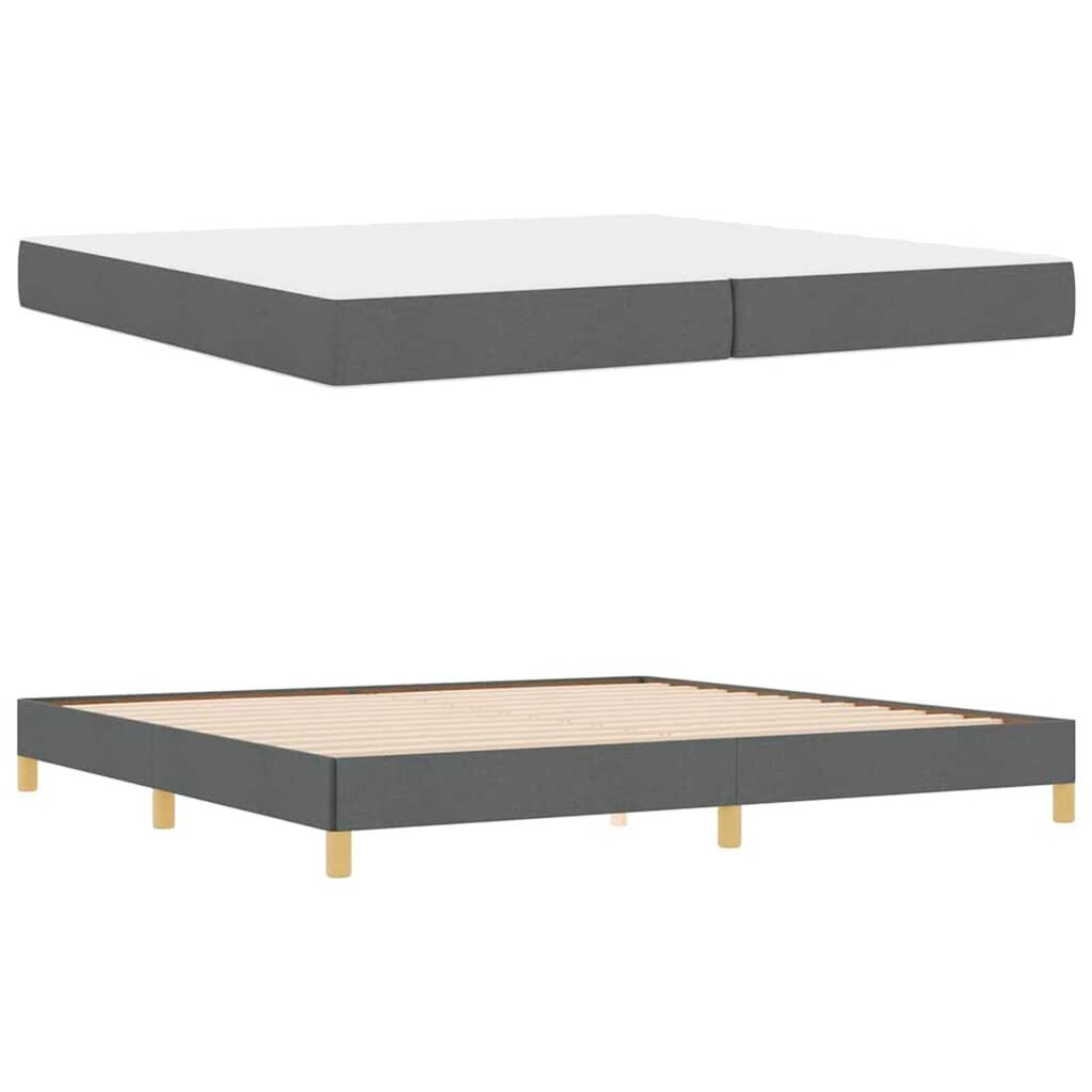 vidaXL Κρεβάτι με ελατήρια Ταμπά, Καφέ 200 x 200 cm