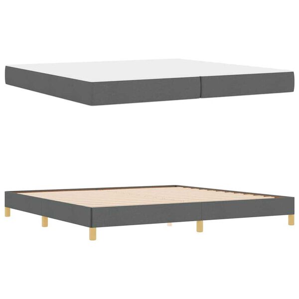 vidaXL Κρεβάτι με ελατήρια Ταμπά, Καφέ 200 x 200 cm