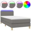 vidaXL &Kappa;&rho;&epsilon;&beta;ά&tau;&iota; Boxspring &mu;&epsilon; &Sigma;&tau;&rho;ώ&mu;&alpha; & LED &Sigma;&kappa;.&Gamma;&kappa;&rho;&iota; 100x200 &epsilon;&kappa; &Upsilon;&phi;&alpha;&sigma;&mu;ά&tau;&iota;&nu;&omicron;