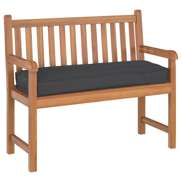 vidaXL Μαξιλάρι παλέτας για πάγκο Μαύρο 120 x 40 x 8 εκ Ύφασμα Oxford