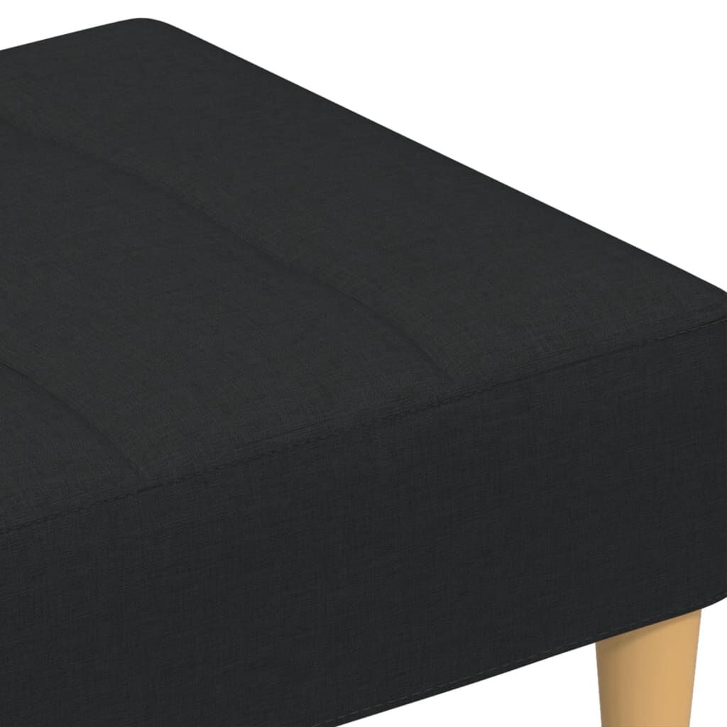 vidaXL Υποπόδιο Μαύρο 77x55x31 εκ. Υφασμάτινο