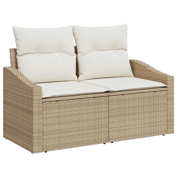 vidaXL Σετ Σαλονιού Κήπου 6 pcs Beige, λευκό 55 x 55 x 37 εκ