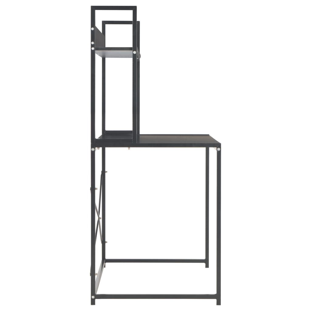 vidaXL Γραφείο Υπολογιστή Μαύρο 120 x 60 x 138 εκ.