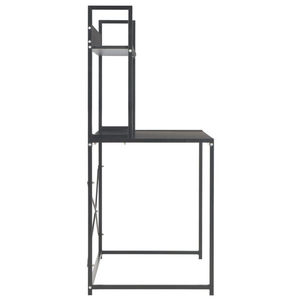 vidaXL Γραφείο Υπολογιστή Μαύρο 120 x 60 x 138 εκ.