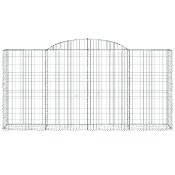 vidaXL Συρματοκιβώτια Τοξωτά 30 τεμ. 300x50x140/160 εκ. Γαλβαν. Ατσάλι