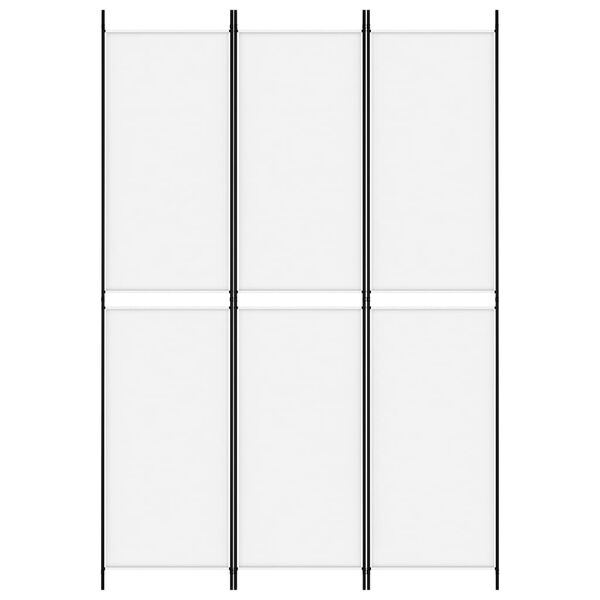 vidaXL Διαχωριστικό Δωματίου με 3 Πάνελ Λευκό 150x220 εκ. Υφασμάτινο
