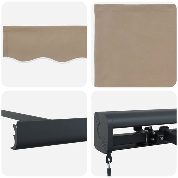 vidaXL Σκηνίτσα Αναδιπλούμενη Μπεζ 300 x 250 εκ Ύφασμα και Μέταλλο