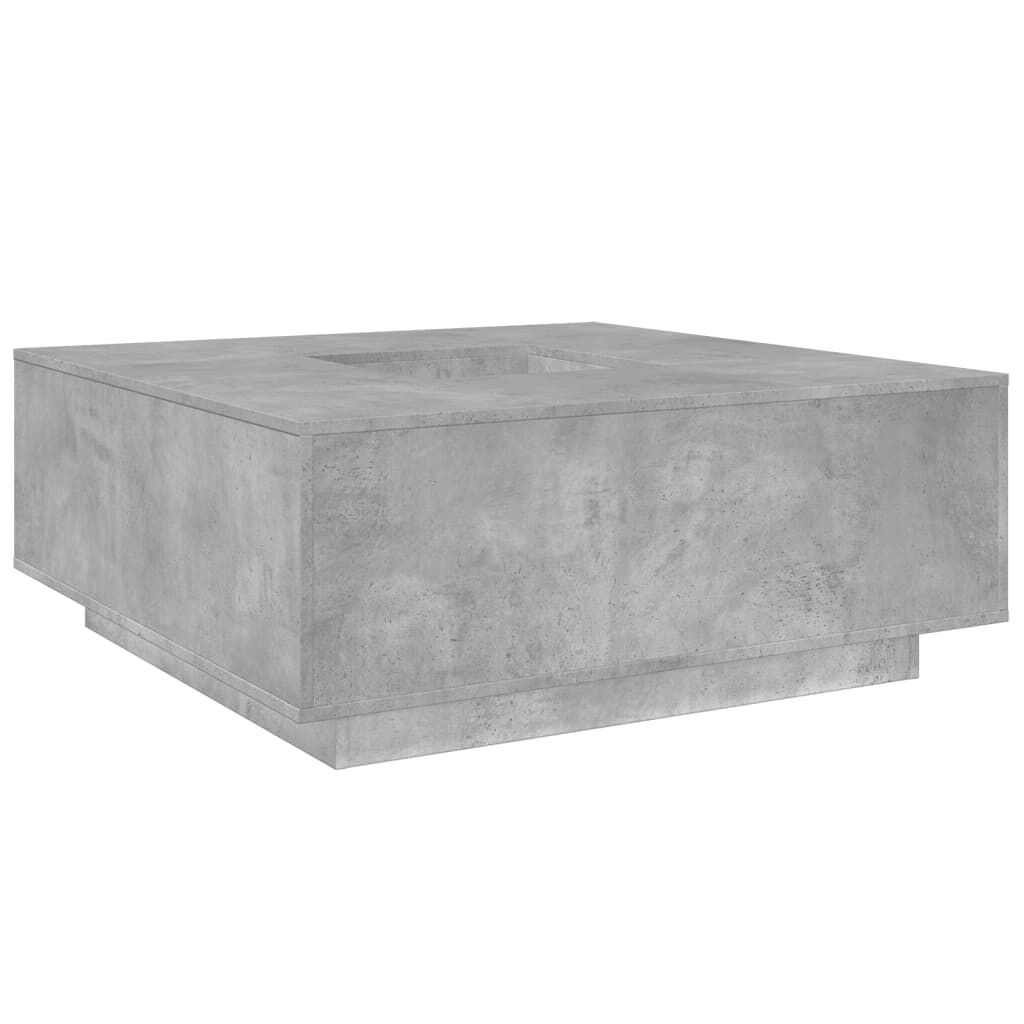 vidaXL Τραπεζάκι Σαλονιού Γκρι Σκυρ. 100x100x40 εκ Επεξεργασμένο Ξύλο