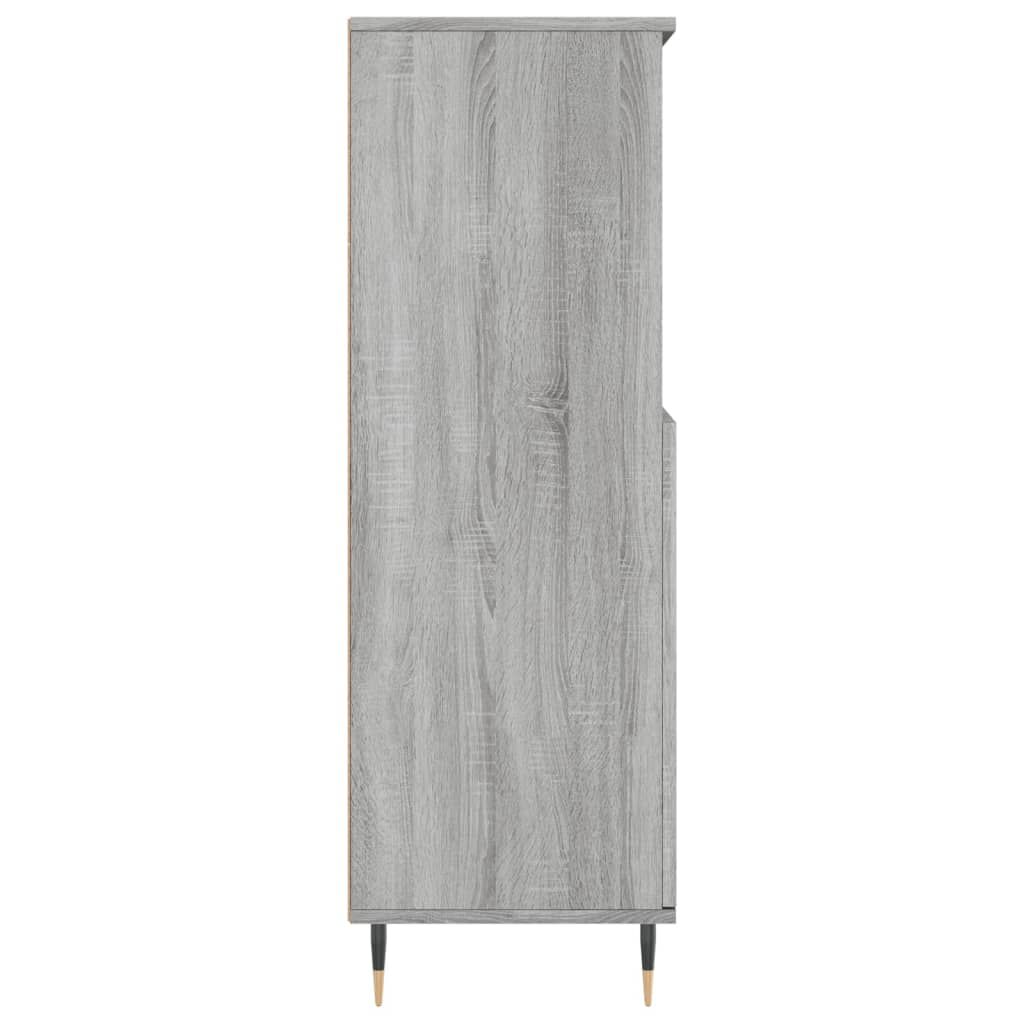 vidaXL Ντουλάπι Γκρι Sonoma 60 x 36 x 110 εκ. από Επεξεργασμένο Ξύλο