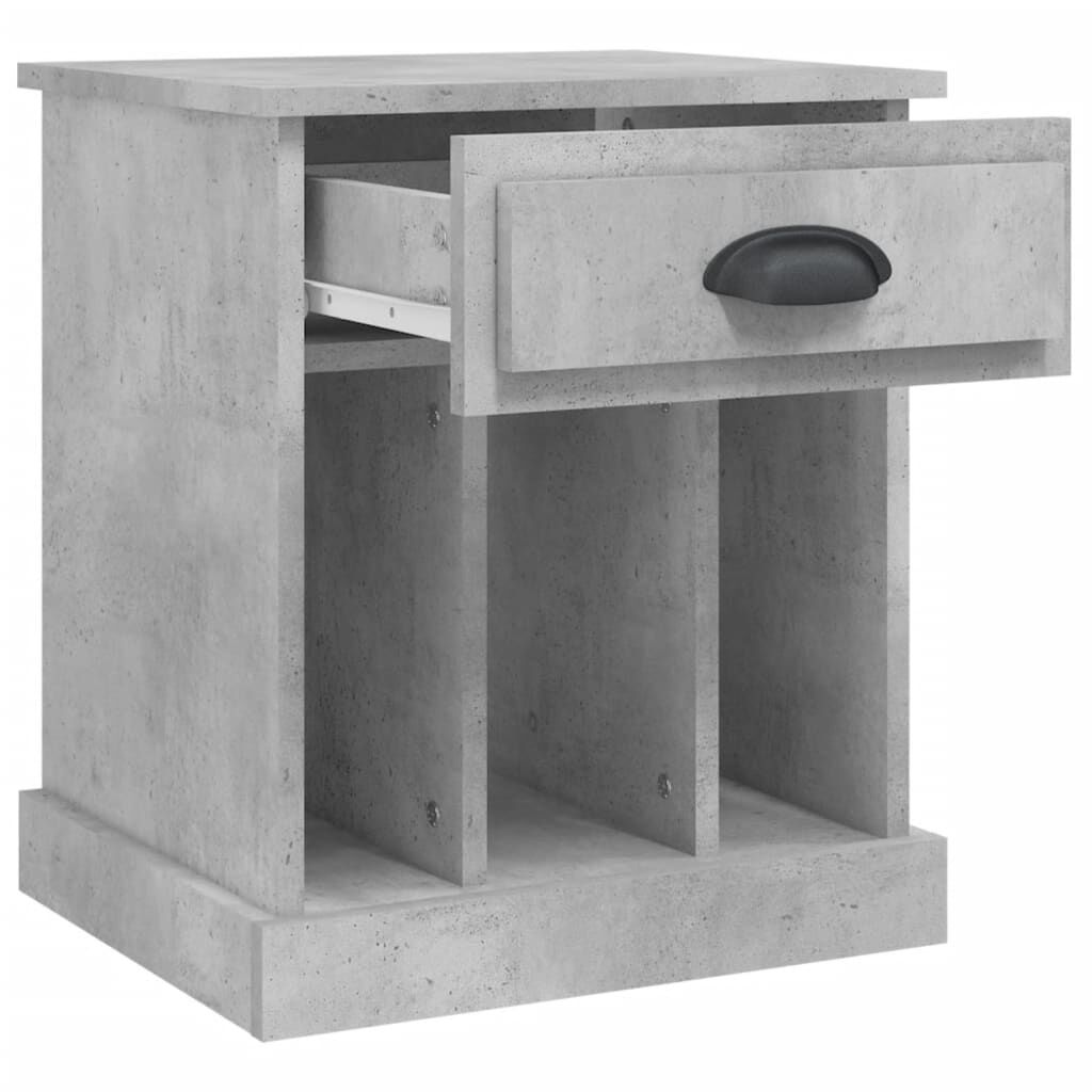 vidaXL Κομοδίνα 2 τεμ. Γκρι Σκυροδέματος 43x36x50 εκ.