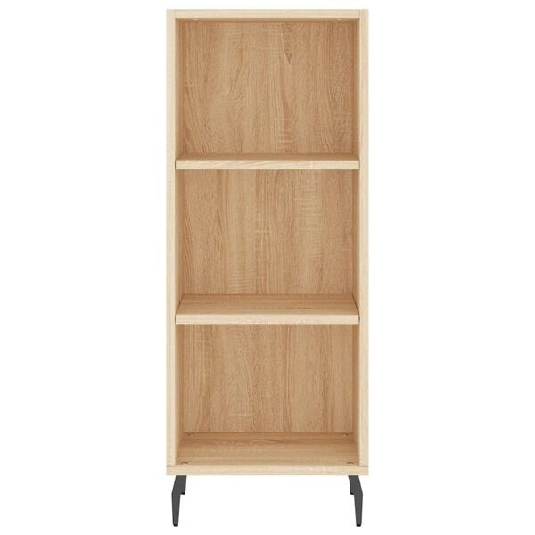 vidaXL Μπουφές Sonoma δρυς 34,5 x 34 x 180 εκ. από Επεξεργασμένο Ξύλο