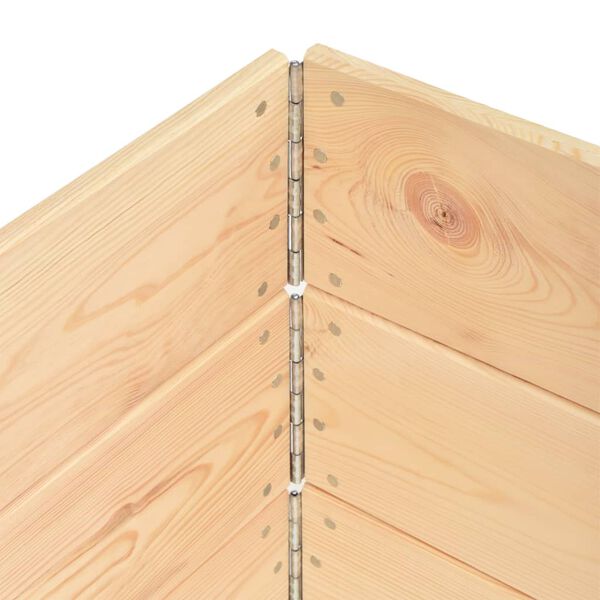 vidaXL Κολάρα Παλέτας 3 τεμ. 50 x 100 εκ. από Μασίφ Ξύλο Πεύκου