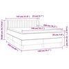 vidaXL &Kappa;&rho;&epsilon;&beta;ά&tau;&iota; Boxspring &mu;&epsilon; &Sigma;&tau;&rho;ώ&mu;&alpha; &Sigma;&kappa;&omicron;ύ&rho;&omicron; &Gamma;&kappa;&rho;&iota; 140x200 &epsilon;&kappa; &Upsilon;&phi;&alpha;&sigma;&mu;ά&tau;&iota;&nu;&omicron;