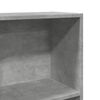 vidaXL Βιβλιοθήκη Γκρι Σκυροδέματος 60x24x176 εκ. Επεξεργ. Ξύλο