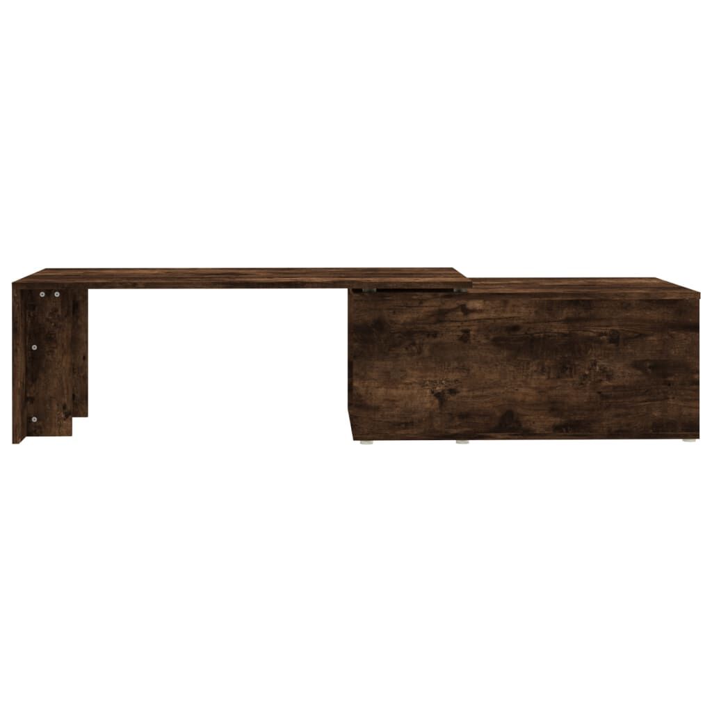 vidaXL Τραπεζάκι Σαλονιού Καπνιστή Δρυς 150x50x35 εκ. Επεξεργ. Ξύλο