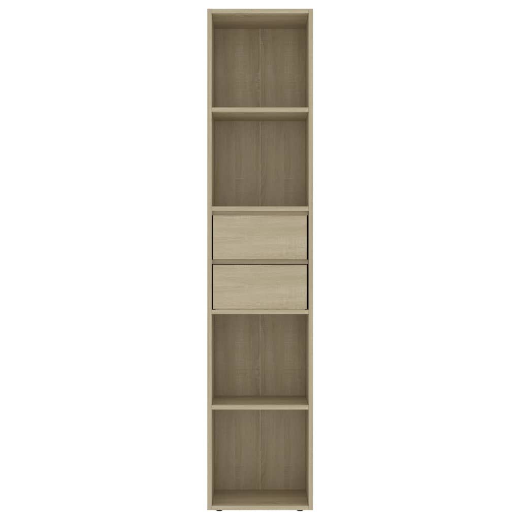 vidaXL Βιβλιοθήκη Χρώμα Sonoma Δρυς 36 x 30 x 171 εκ. από Επεξ. Ξύλο