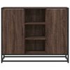 vidaXL Sideboard καφέ δρυς 92x35x76 cm Ξύλινο μηχανουργικό ξύλο