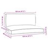 vidaXL Σετ Μαξιλαριών Πάγου 2 pcs Taupe 120 x 80 x 12 cm Ύφασμα Oxford