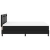 vidaXL Κρεβάτι με Στρώμα με στρώμα Μαύρο 140 x 200 cm Τεχνητό δέρμα
