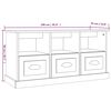 vidaXL Έπιπλο Τηλεόρασης Λευκό 100 x 35 x 50 εκ. Επεξεργασμένο Ξύλο