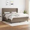 vidaXL &Kappa;&rho;&epsilon;&beta;ά&tau;&iota; Boxspring &mu;&epsilon; &Sigma;&tau;&rho;ώ&mu;&alpha; Taupe 180x200 &epsilon;&kappa;. &Upsilon;&phi;&alpha;&sigma;&mu;ά&tau;&iota;&nu;&omicron;