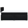vidaXL Κρεβάτι Boxspring με Στρώμα Μαύρο 120x200 εκ. Υφασμάτινο