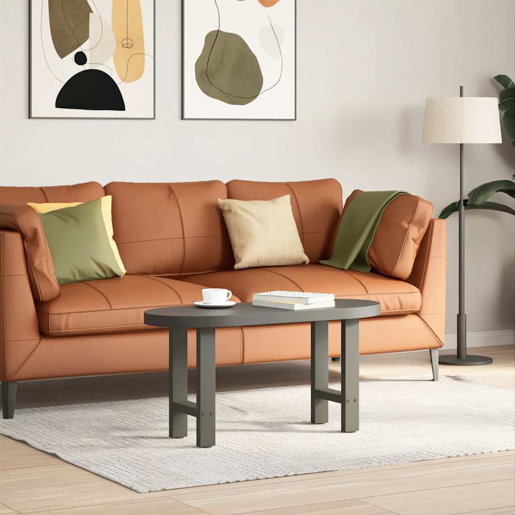 vidaXL Πόδια Τραπεζιού Σαλονιού Ανθρακί 2 τεμ. 28x(42-43) εκ. Ατσάλι
