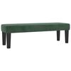 vidaXL Κρεβάτι Boxspring με Στρώμα Σκούρο Πράσινο 140x200εκ. Βελούδινο