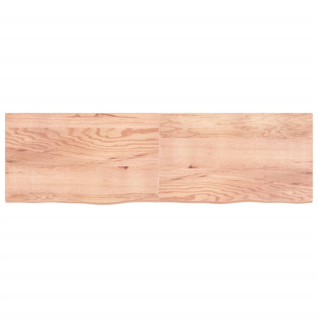 vidaXL Πάγκος Μπάνιου Αν. Καφέ 200x60x(2-4) εκ. Επεξεργ. Μασίφ Ξύλο