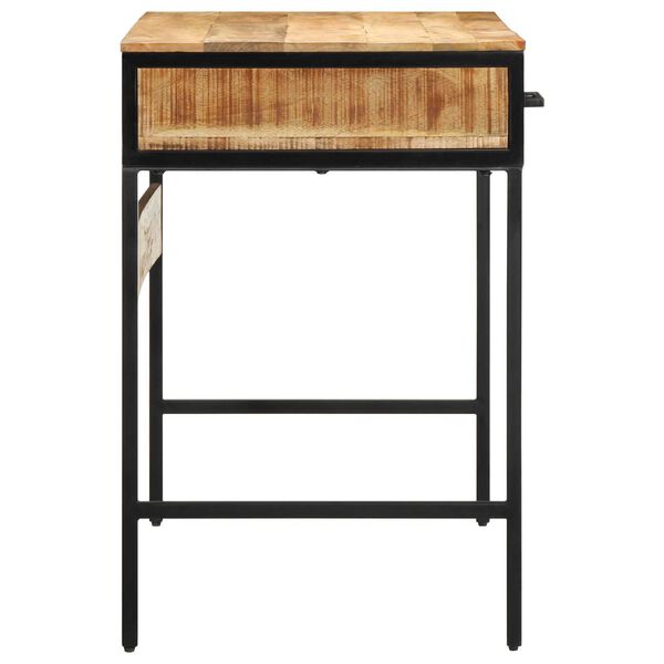 vidaXL Γραφείο 100x50x75 εκ. Μασίφ Ξύλο Rough Mango