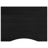 vidaXL πάγκος εργασίας σκούρο καφέ 80x60x(71,5-98) cm μασίφ ξύλο δρυς