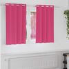 vidaXL Κουρτίνες με κουρτίνες 2 pcs Φωτεινό Ροζ 140x140cm Πολυεστέρας