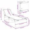 vidaXL Πτυσσόμενη ξαπλώστρα 2 pcs Πράσινο 56 x 189 x 87 εκ. ύφασμα