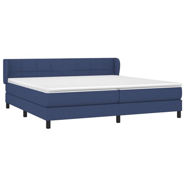 vidaXL &Kappa;&rho;&epsilon;&beta;ά&tau;&iota; Boxspring &mu;&epsilon; &Sigma;&tau;&rho;ώ&mu;&alpha; &Mu;&pi;&lambda;&epsilon; 200x200 &epsilon;&kappa;. &Upsilon;&phi;&alpha;&sigma;&mu;ά&tau;&iota;&nu;&omicron;