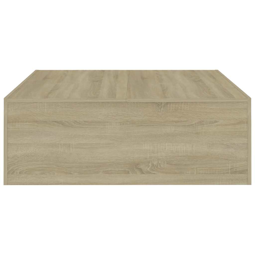 vidaXL Τραπεζάκι Σαλονιού Sonoma Δρυς 100x100x35 εκ. από Επεξ. Ξύλο