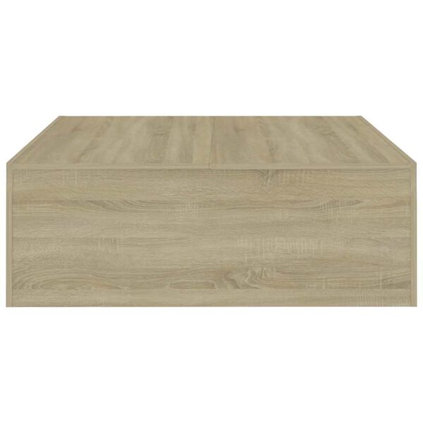 vidaXL Τραπεζάκι Σαλονιού Sonoma Δρυς 100x100x35 εκ. από Επεξ. Ξύλο