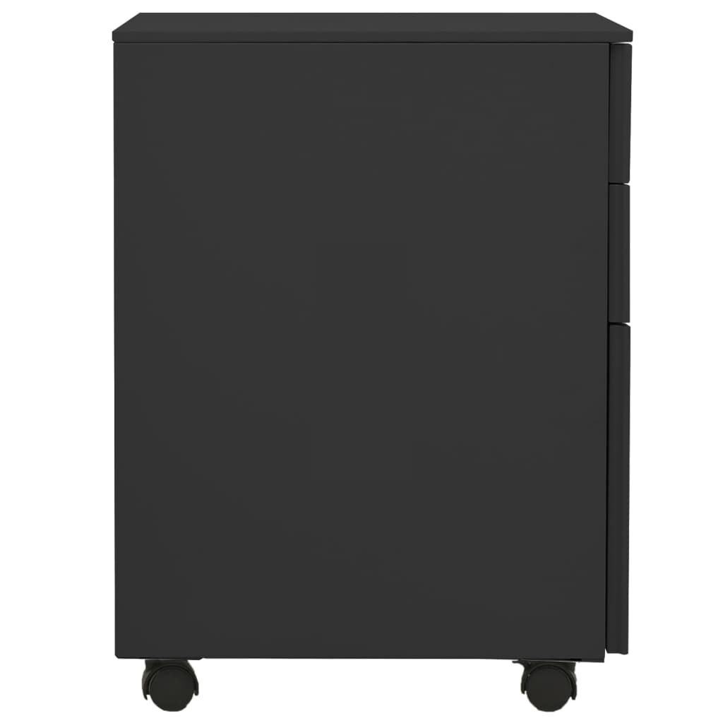 vidaXL Αρχειοθήκη Φορητή Ανθρακί 39 x 45 x 60 εκ. Ατσάλινη