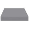 vidaXL Ράφια Τοίχου 4 τεμ. Γκρι 23x23,5x3,8 εκ. MDF