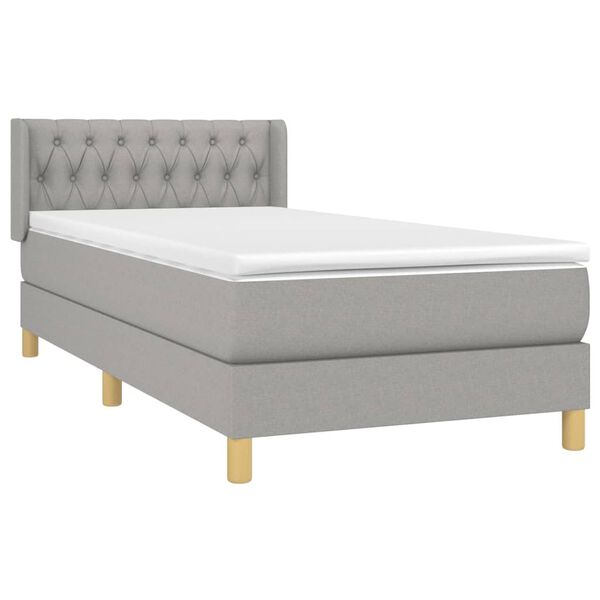 vidaXL &Kappa;&rho;&epsilon;&beta;ά&tau;&iota; Boxspring &mu;&epsilon; &Sigma;&tau;&rho;ώ&mu;&alpha; &Alpha;&nu;&omicron;&iota;&chi;&tau;ό &Gamma;&kappa;&rho;&iota; 100x200 &epsilon;&kappa;. &Upsilon;&phi;&alpha;&sigma;&mu;ά&tau;&iota;&nu;&omicron;